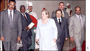 Isaias Afwerki, Kofi Annan, Madeleine Albright, Abdelaziz Bouteflika, Meles Zenawi