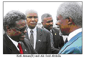 Text Box:  
               Kofi Annan(R) and Ali Seid Abdella


















